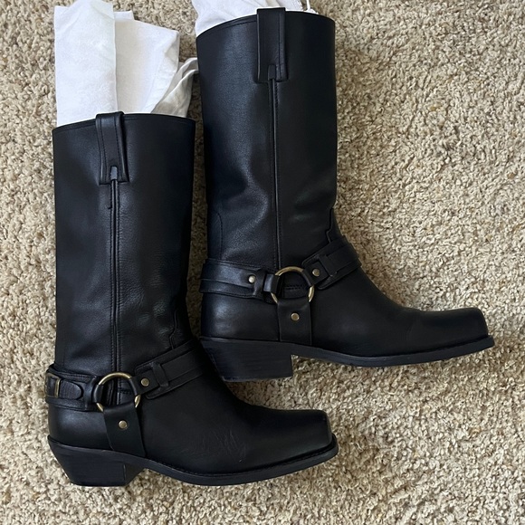 Jeffrey Campbell Shoes - Jeffrey Campbell Black Leather MOTO Boots